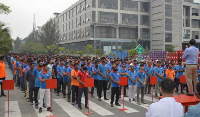 ওয়ালটন হেডকোয়ার্টার্সে বিশেষ অগ্নিনির্বাপণ ও জরুরি বহির্গমন মহড়া
