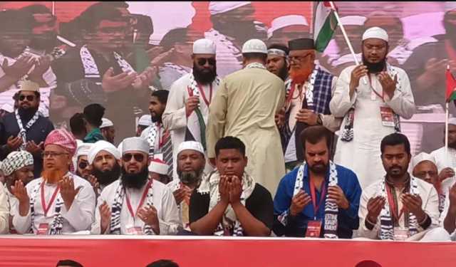 মোনাজাতের মাধ্যমে শেষ হলো ‘মার্চ ফর গাজা’ কর্মসূচি