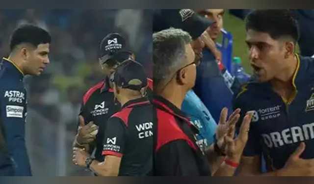 আম্পায়ের সাথে কি ঘটে গেল গিলের