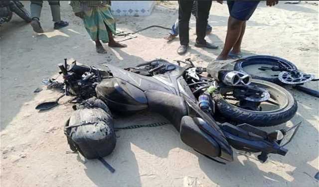 মোটরসাইকেলে বন্ধুদের সাথে ঘুরতে এসে ট্রাকের ধাক্কায় যু্বকের মৃত্য