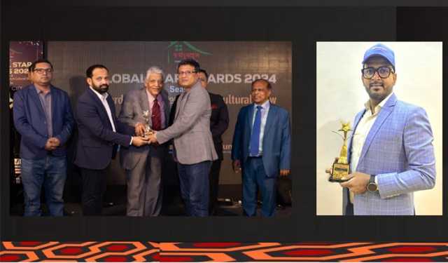 গ্লোবাল স্টার অ্যাওয়ার্ড পেলেন আলীমুজ্জামান ও সোহেল