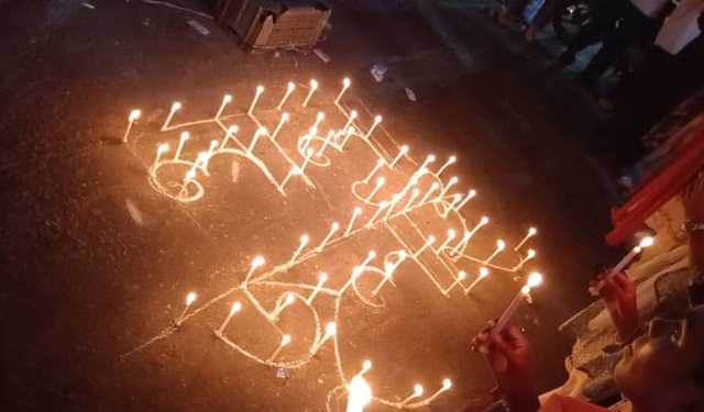 জুলাই বিপ্লবের এক বছর: ঝালকাঠিতে মোমবাতি প্রজ্বলন