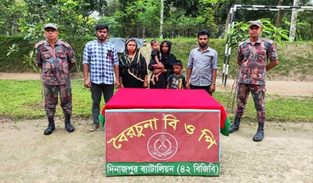 ঠাকুরগাঁওয়ে ছয়জনকে ঠেলে দিল বিএসএফ