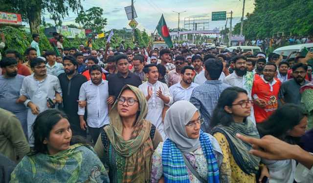 রংপুরে আবু সাঈদ চত্বর থেকে এনসিপির ‘জুলাই পদযাত্রা’ শুরু
