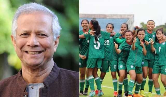 নারী ফুটবল দলকে প্রধান উপদেষ্টার অভিনন্দন
