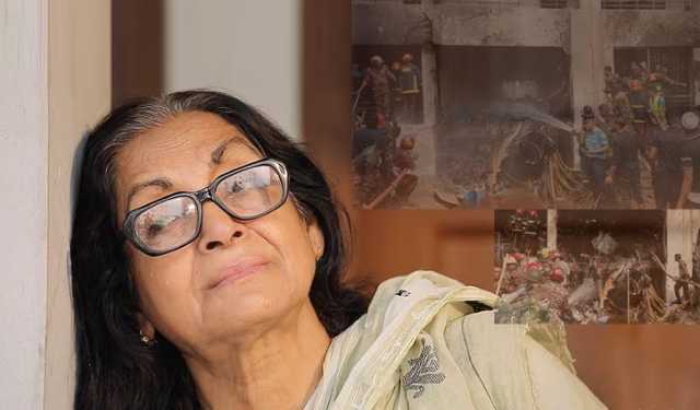 বিমান দুর্ঘটনা : কান্না থামাতে পারছেন না দিলারা জামান