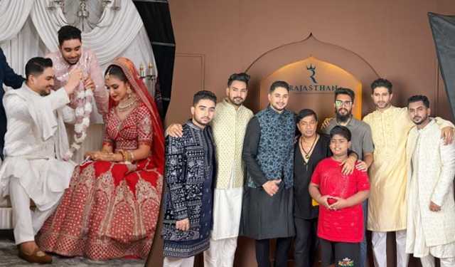 রাজস্থানের ফটোশুটে বর জয়, কনে জেরিন