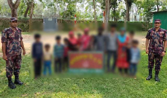 দিনাজপুর সীমান্ত দিয়ে ১৩ জনকে ঠেলে দিয়েছে বিএসএফ