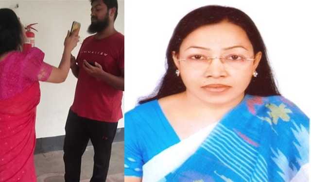 অনিয়মের বিষয়ে জানতে চাওয়ায় সাংবাদিকদের ওপর ক্ষেপলেন জবি শিক্ষিকা