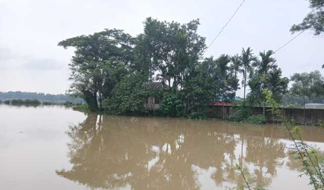 মৌলভীবাজারে নিম্নাঞ্চলে জলাবদ্ধতা, পানিবন্দি ৫ হাজার মানুষ 