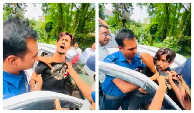 প্রাইভেটকারে অটোরিকশার ধাক্কা, গুলি ছুঁড়লেন যুবক