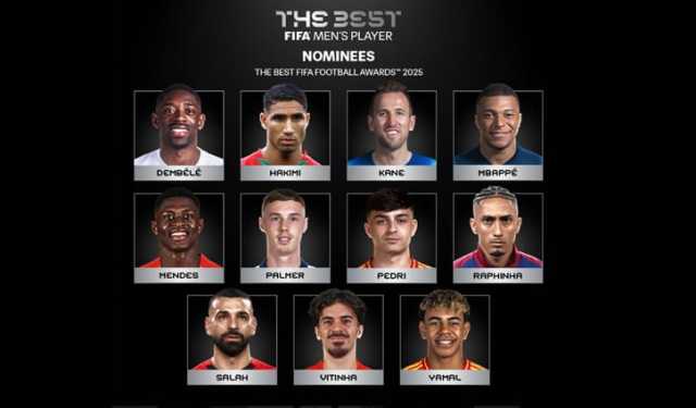 ফিফা দ্য বেস্ট ২০২৫: বছরের সেরা খেলোয়াড়ের মনোনয়ন ঘোষণা