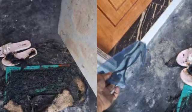 নেত্রকোণায় এনসিপি নেতার বাড়ির গেটে অগ্নিসংযোগ