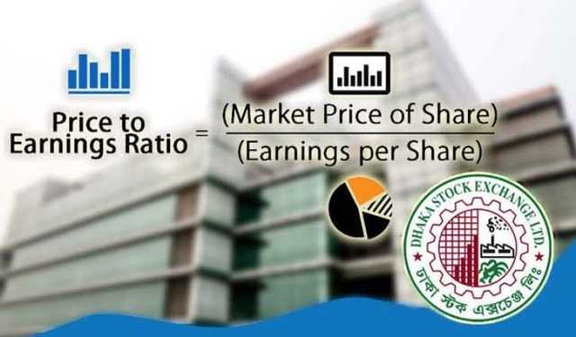 ডিএসইর পিই রেশিও কমেছে ১ শতাংশ