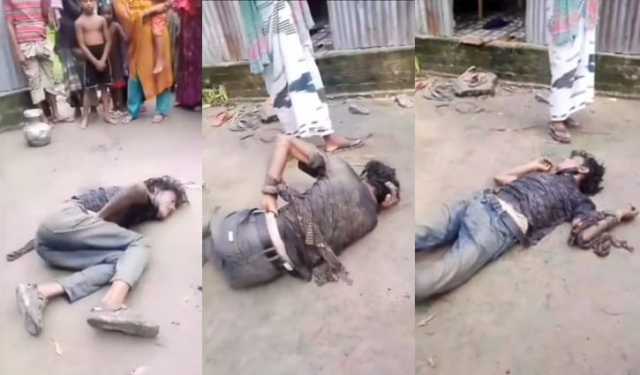 প্রেমিকার বাড়িতে গ্যাস ট্যাবলেট খেয়ে ছটফট করছিলেন যুবক, ভিডিও করছ