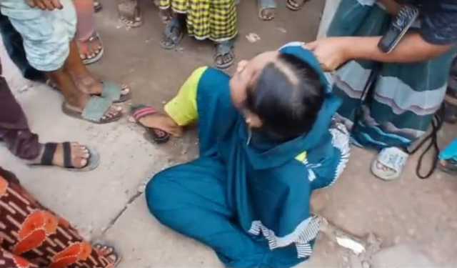 আশুলিয়ায় চোর সন্দেহে নারীকে বেঁধে নির্যাতন