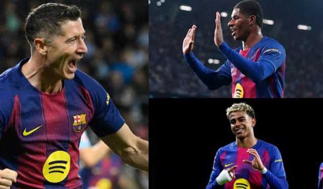 লেভানদোভস্কির হ্যাটট্রিক, দারুণ জয়ে রিয়ালের সাথে ব্যবধান কমাল বার