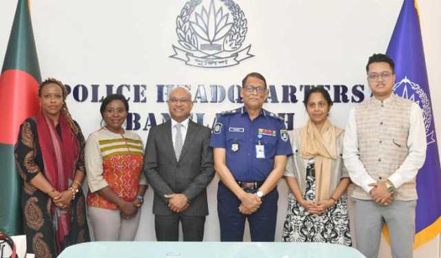 আইজিপির সঙ্গে কমনওয়েলথ প্রতিনিধি দলের সাক্ষাৎ