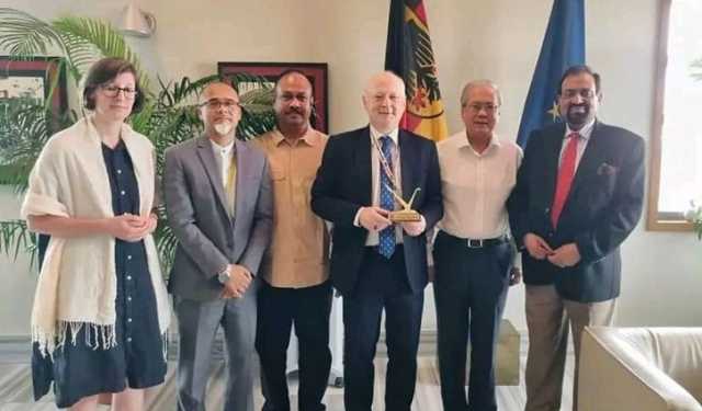 জার্মান রাষ্ট্রদূতের সাথে জাপা নেতাদের সাক্ষাৎ