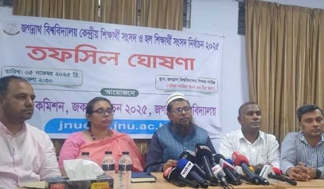 জকসুর তফসিল ঘোষণা, নির্বাচন ২২ ডিসেম্বর 