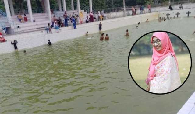 সুইমিংপুলে মৃত্যু: কুষ্টিয়ায় রাবি ছাত্রীর দাফন, কাঁদছেন স্বজন-সহপাঠীরা