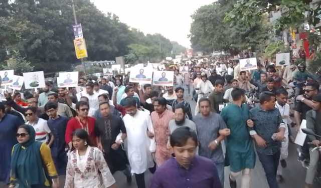 নিবন্ধন ও প্রতীক পাওয়ায় মিরপুরে এনসিপির আনন্দ মিছিল