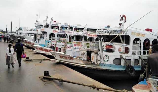 লঘু চাপের প্রভাবে বরিশালে লঞ্চ চলাচল বন্ধ