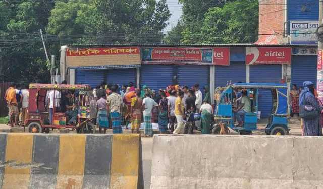 গাজীপুরে বাস চাপায় নারী শ্রমিক নিহত