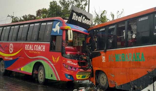 বাহুবলে দুই বাসের সংঘর্ষে নিহত বেড়ে ৩