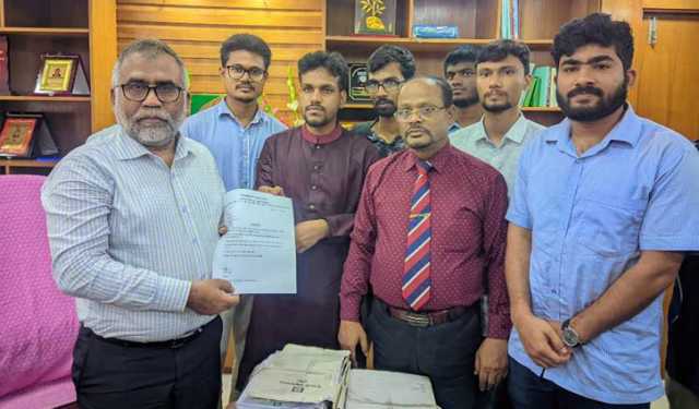 অভ্যুত্থানবিরোধীদের বিরূদ্ধে ব্যবস্থা নিতে ইবি উপাচার্য বরাবর স্মারকলিপি