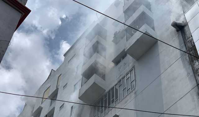 রাজশাহীতে থিম ওমর প্লাজায় অগ্নিকাণ্ড