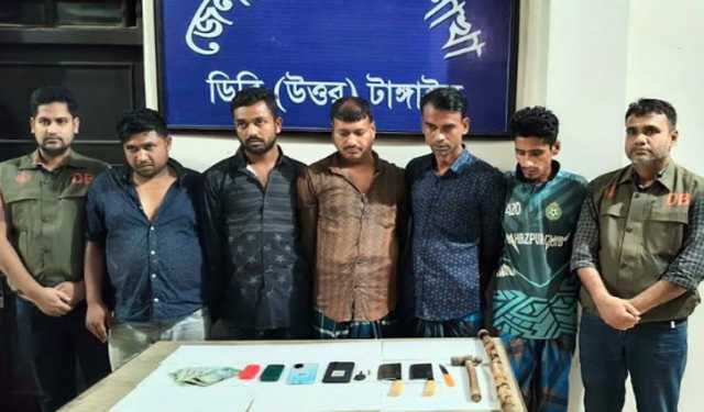 ঢাকা-টাঙ্গাইল-যমুনা সেতু মহাসড়কে ডাকাতির ঘটনায় গ্রেপ্তার ৫