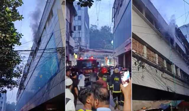 মতিঝিলে ভবনে আগুন, নিয়ন্ত্রণে ৪ ইউনিট