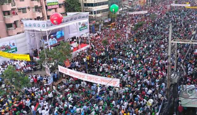 নয়া পল্টনে তারুণ্যের সমাবেশ শুরু