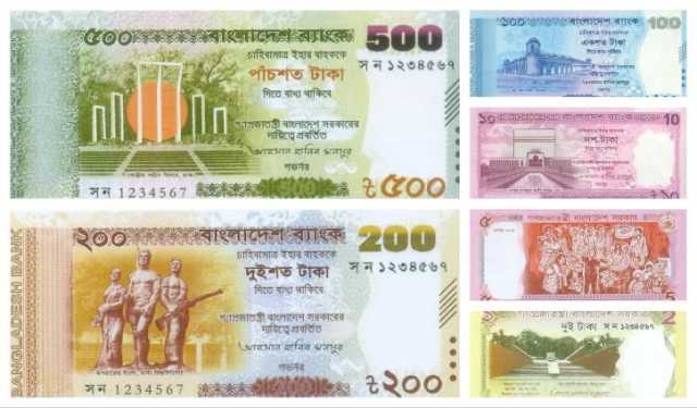 নতুন নোটের ডিজাইন প্রকাশ