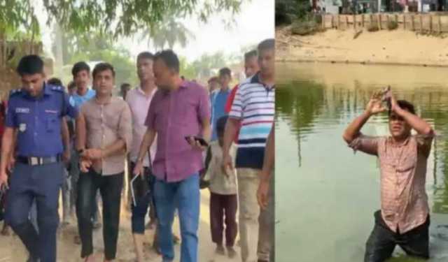 গ্রেপ্তার এড়াতে পুকুরে ঝাঁপ, তবে শেষরক্ষা হয়নি