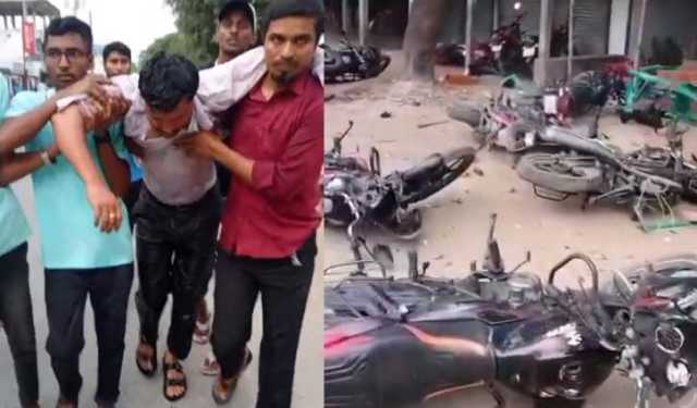 পাবনায় বিএনপি-জামায়াত সংঘর্ষ, ২৩ মোটরসাইকেল ভাঙচুর