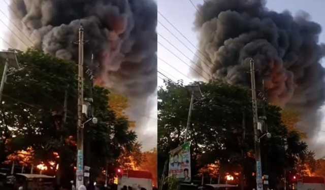 টঙ্গীতে আগুনে পুড়ল বস্তার গুদাম