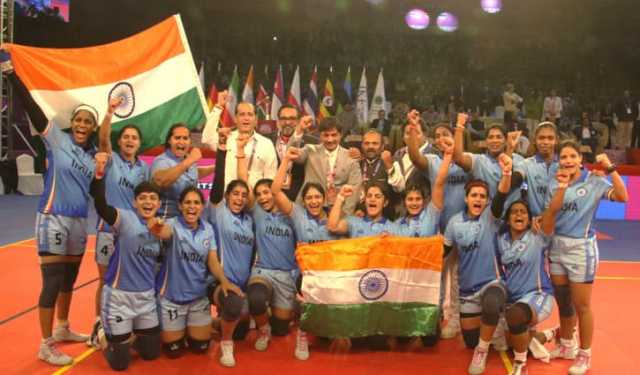 নারী কাবাডি বিশ্বকাপের শিরোপা ধরে রাখল ভারত