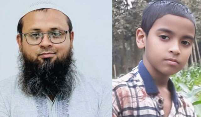 নরসিংদীতে ভূমিকম্পে নিহত বাবা-ছেলের পাশাপাশি দাফন