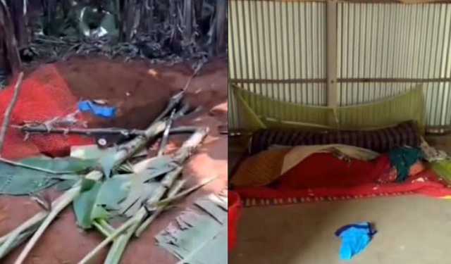 মায়ের লাশ তুলে লেপ–কাঁথায় মোড়ালো ছেলে