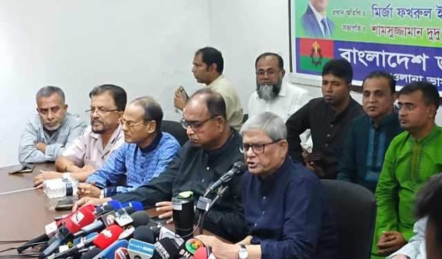 নানা দাবির নামে নির্বাচন ব্যাহত করার চেষ্টা চলছে: মির্জা ফখরুল