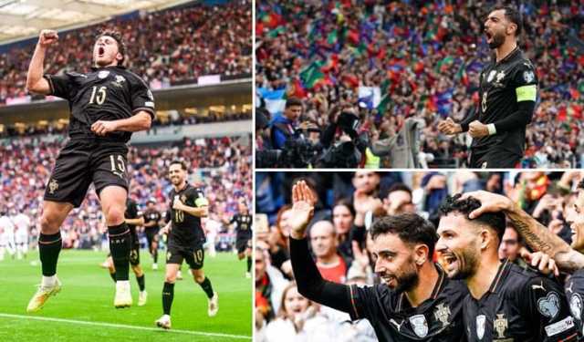 ব্রুনো-নেভেজের হ্যাটট্রিকে আর্মেনিয়াকে ৯-১ গোলে ভাসিয়ে বিশ্বকাপে