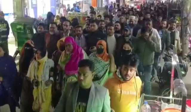 তফসিলকে স্বাগত জানিয়ে গোপালগঞ্জে বিএনপির মিছিল