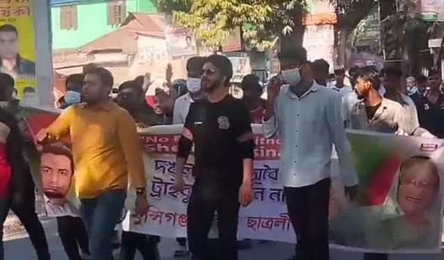 সিরাজদিখানে যুবলীগ-ছাত্রলীগের মিছিল