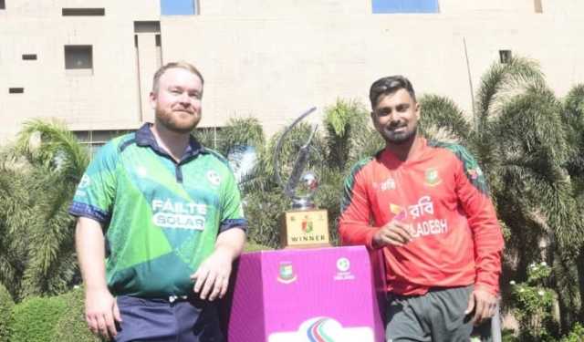 চট্টগ্রামে বাংলাদেশ-আয়ারল্যান্ড টি-টোয়েন্টি সিরিজের ট্রফি উন্মোচন