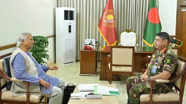 প্রধান উপদেষ্টার সঙ্গে সেনাপ্রধানের সাক্ষাৎ