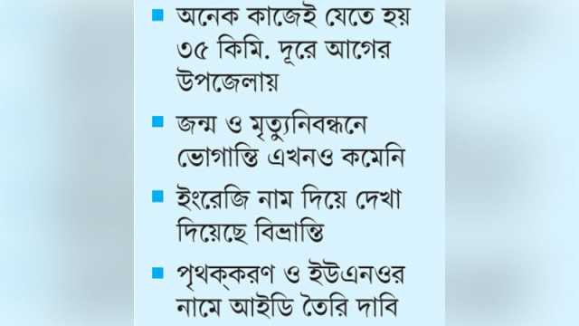 মধ্যনগর শুধু নামেই উপজেলা