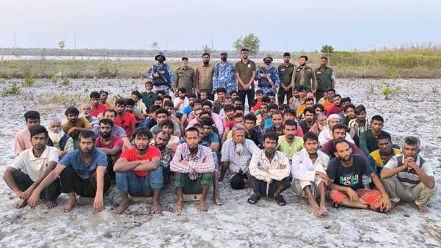 বিএসএফের ফেলে যাওয়া ৭৮ জনকে নেওয়া হচ্ছে শ্যামনগর থানায়