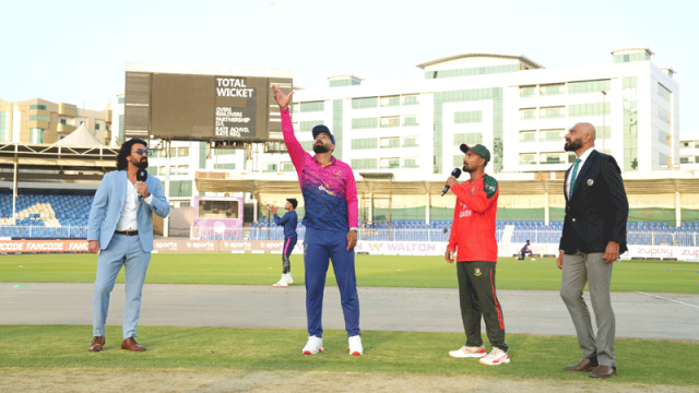 দ্বিতীয় ম্যাচেও টস হেরে ব্যাটিংয়ে বাংলাদেশ 
